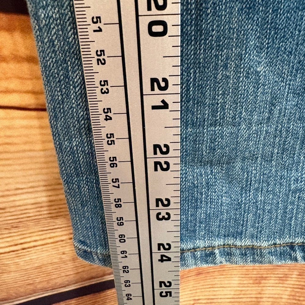 Z Cavaricci Juniors Y2K Mid Rise Straight Leg Med Wash Jeweled Jeans Sz 11 - Picture 7 of 11